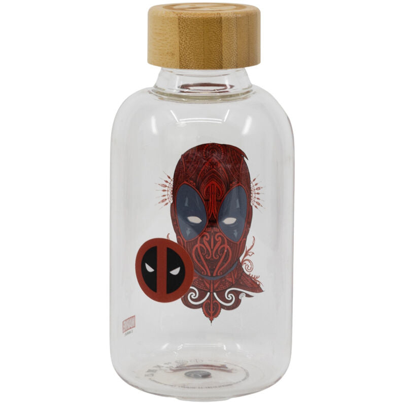 deadpool marvel glass bottle 620ml