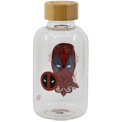 deadpool marvel glass bottle 620ml