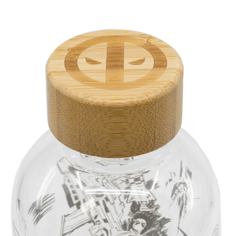 Deadpool Marvel Glass Bottle 1030ml