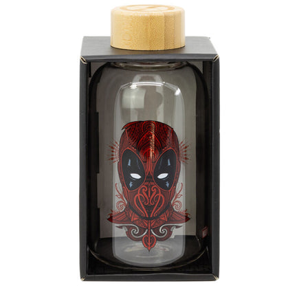 Garrafa de vidro Deadpool Marvel 620ml