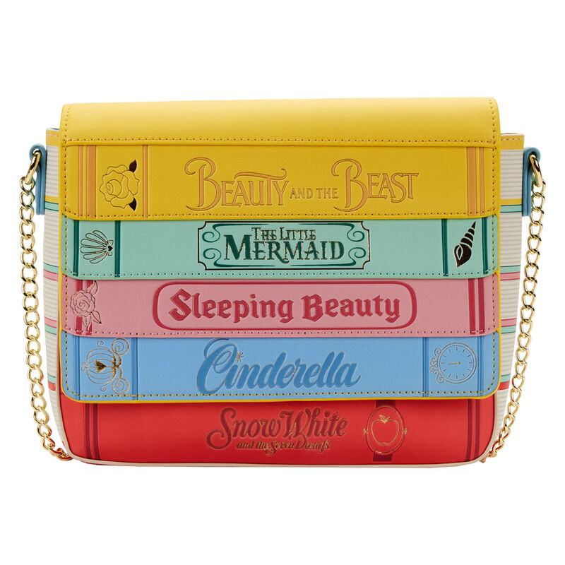 loungefly disney princess classic books crossbody bag