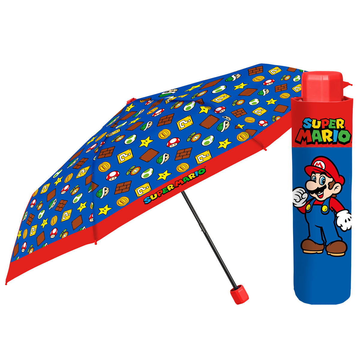 super mario bros 50cm manual folding umbrella