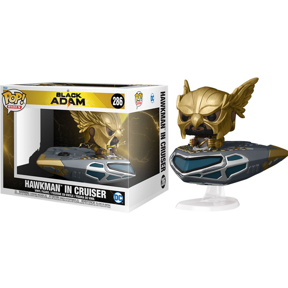 POP figure DC Comics Black Adam Hawkman in Cruiser