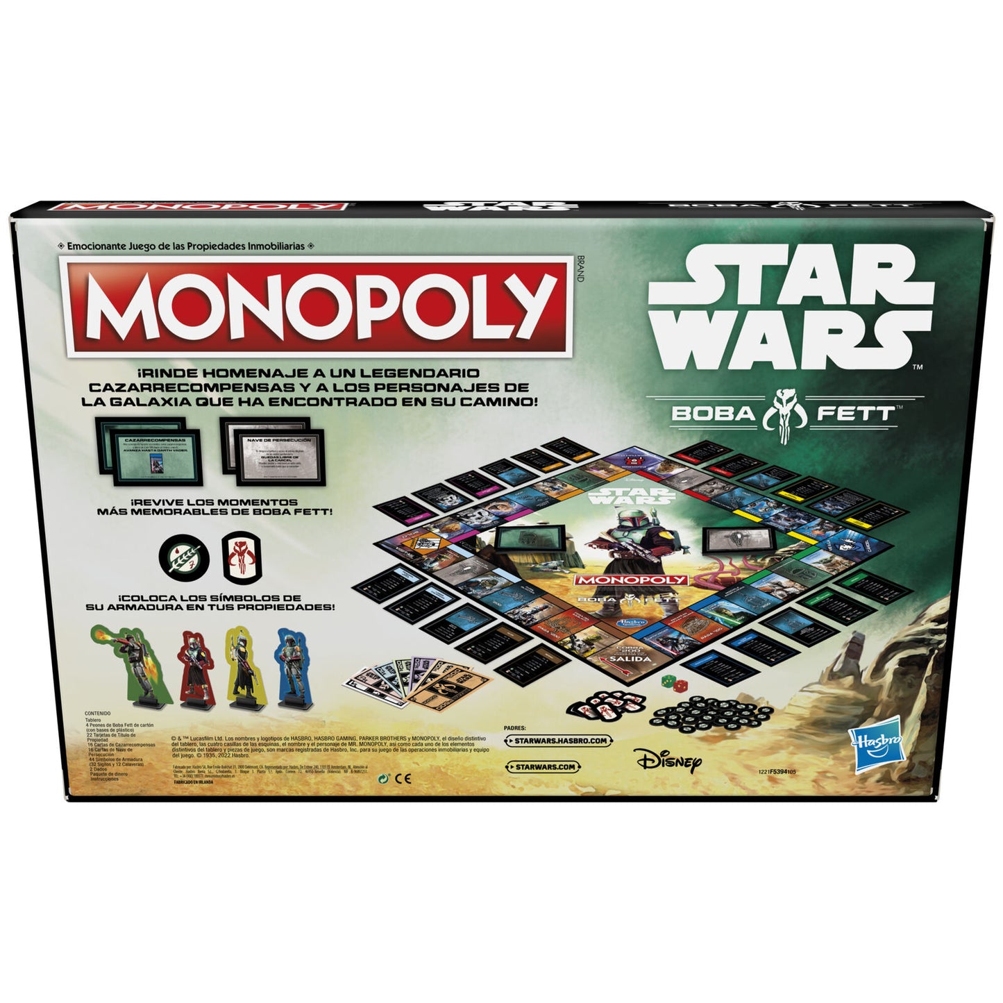 Gra Monopoly Boba Fett Star Wars (hiszpański)