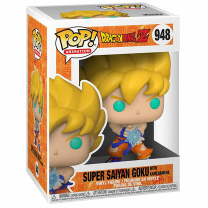 pop figure dragon ball z super saiyan goku kamehameha wave