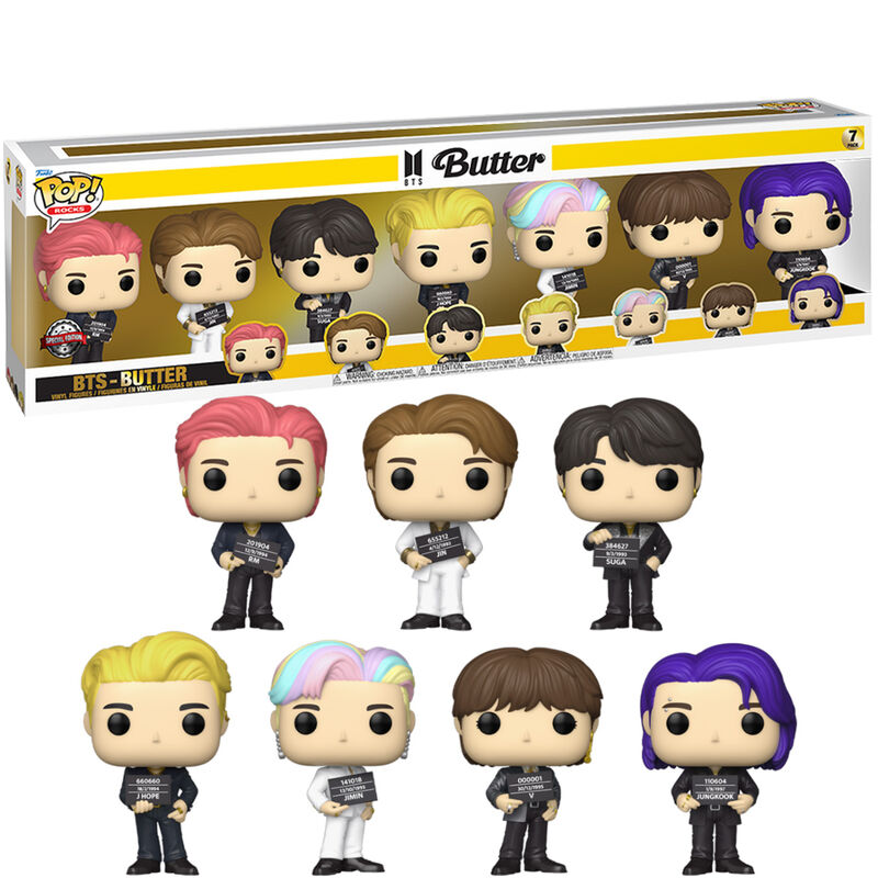 blister of 7 pop bts butter exclusive figures