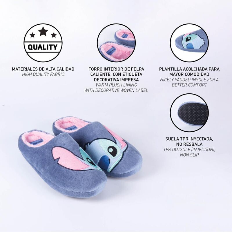Adult Stitch Disney Slippers
