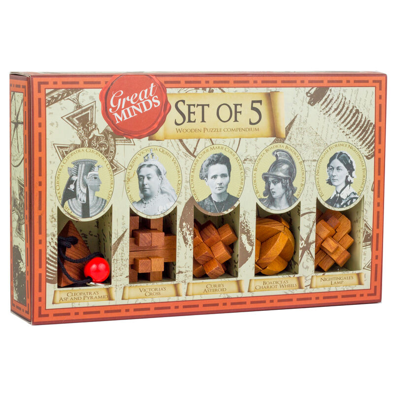set of 5 skill games women the great minds