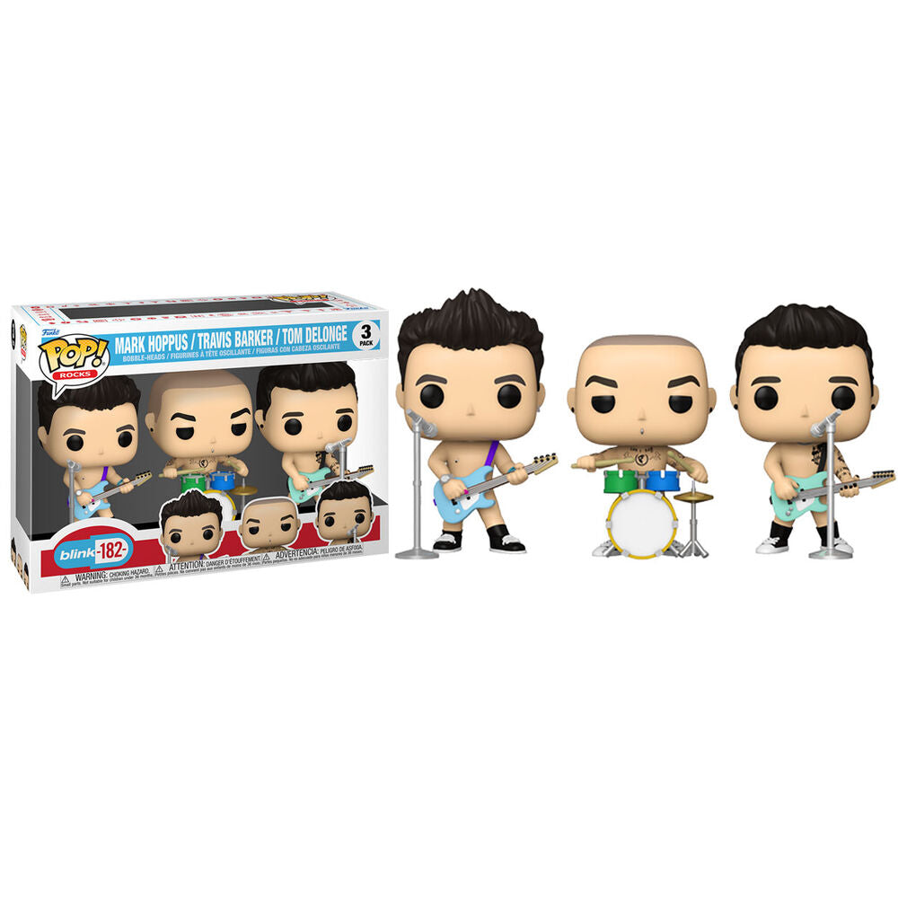 Blister of 3 POP Rocks Blink 182 figures