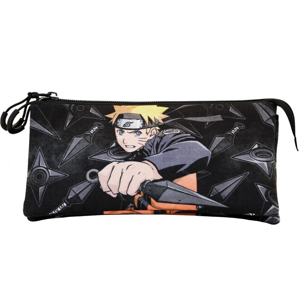 uzumaki naruto shippuden triple pencil case