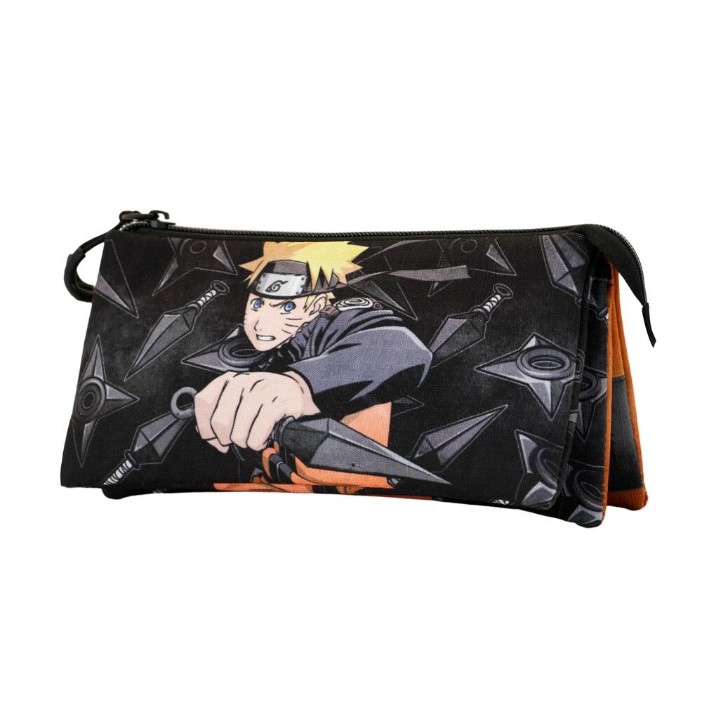 Estojo triplo para lápis Uzumaki Naruto Shippuden