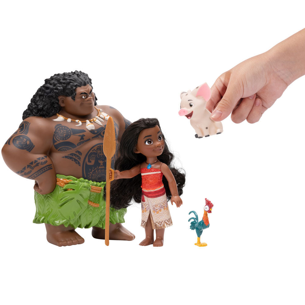 Boneca Moana + Mauhi Petite Vaiana Disney