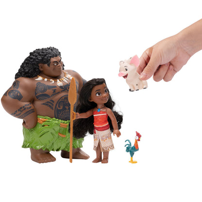 Boneca Moana + Mauhi Petite Vaiana Disney