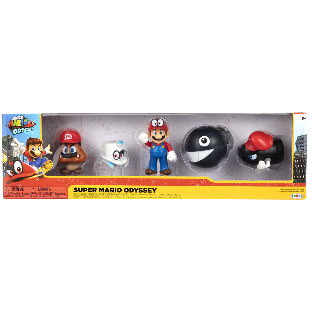blister of 5 super mario bros figures 65cm