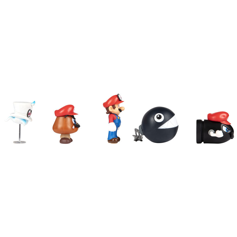 Blister of 5 Super Mario Bros figures 6.5cm