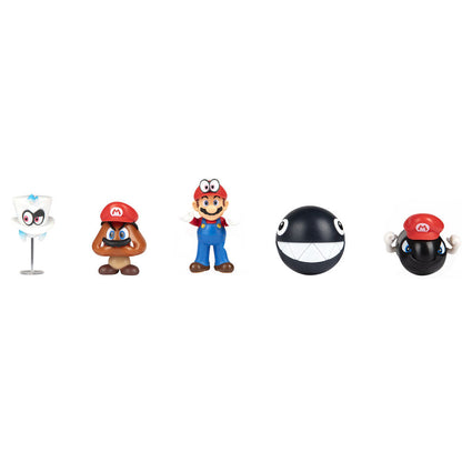 Blister of 5 Super Mario Bros figures 6.5cm