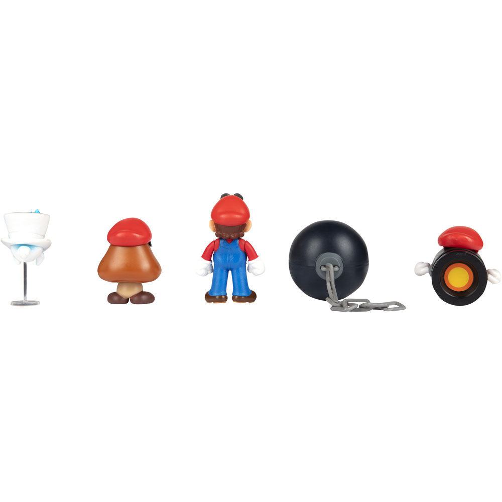 Blister of 5 Super Mario Bros figures 6.5cm