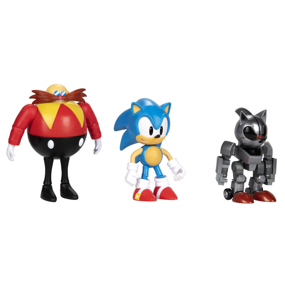 Blister 3 figures 30th Anniversary Sonic The Hedgehog 10cm
