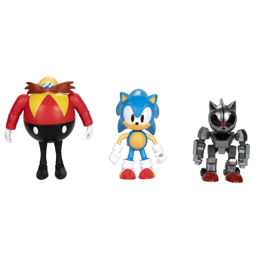 Blister 3 figures 30th Anniversary Sonic The Hedgehog 10cm
