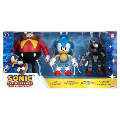 blister 3 figures 30th anniversary sonic the hedgehog 10cm