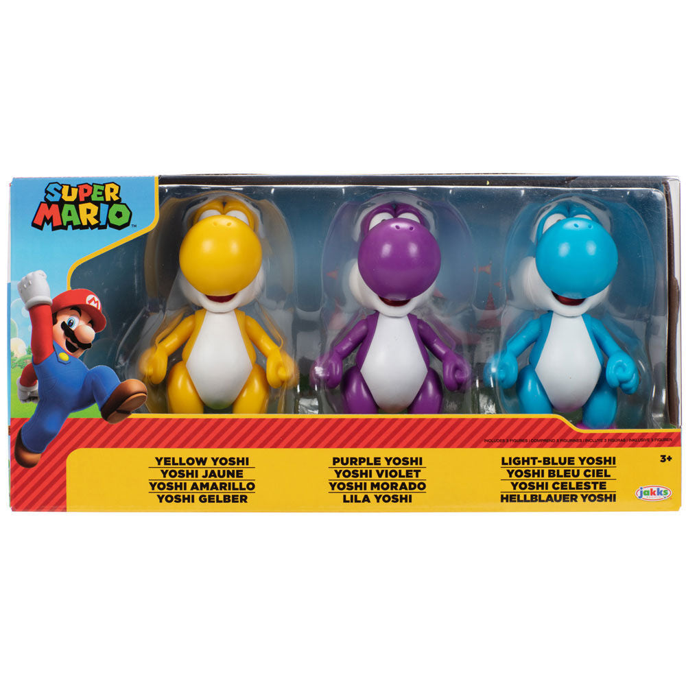 blister 3 figures yoshi super mario bros 10cm