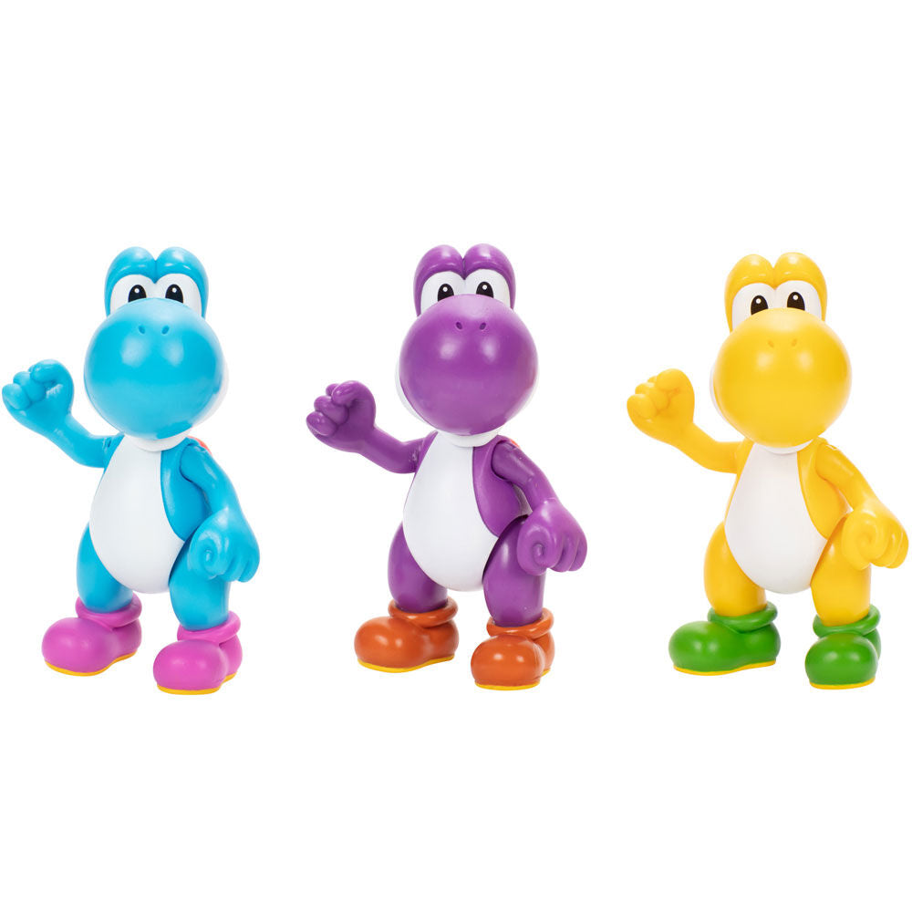 Blister 3 figures Yoshi Super Mario Bros 10cm