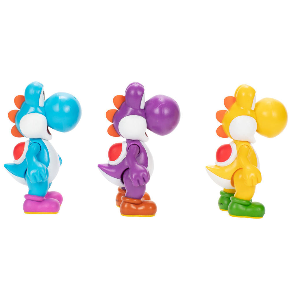 Blister 3 figures Yoshi Super Mario Bros 10cm