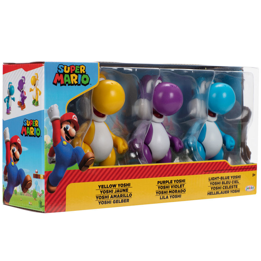 Blister 3 figures Yoshi Super Mario Bros 10cm