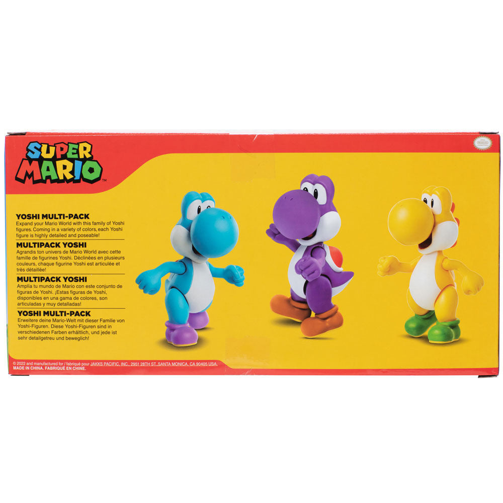 Blister 3 figures Yoshi Super Mario Bros 10cm
