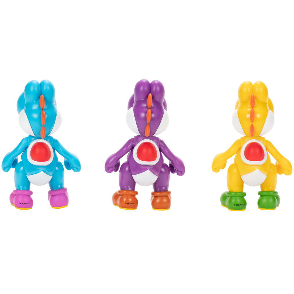 Blister 3 figures Yoshi Super Mario Bros 10cm