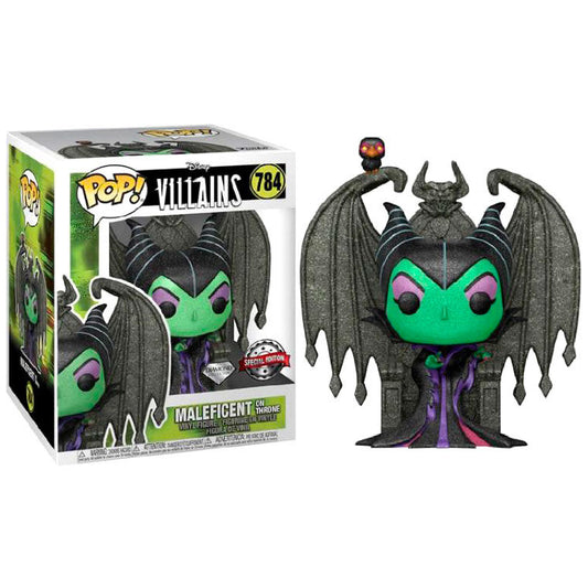 Statuetta POP Disney Cattivi Malefica sul Trono Esclusiva Diamond