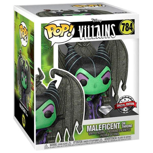 Statuetta POP Disney Cattivi Malefica sul Trono Esclusiva Diamond