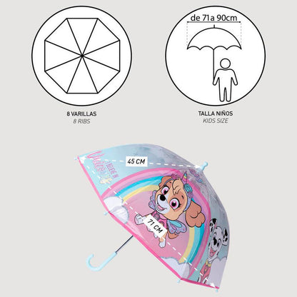 Skye Paw Patrol Bubble Manual Umbrella 45cm