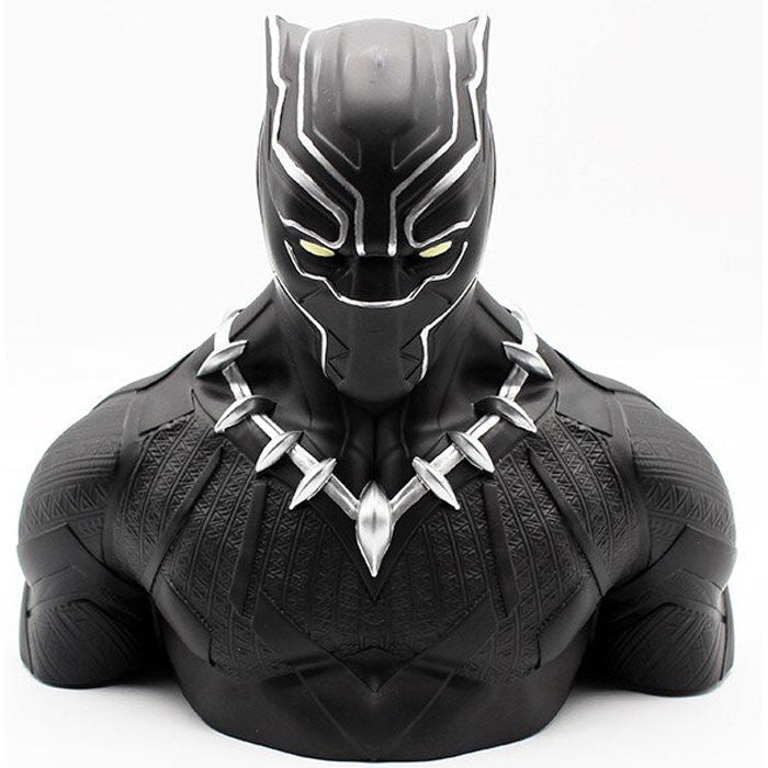black panther wakanda deluxe marvel comics piggy bank bust 20cm