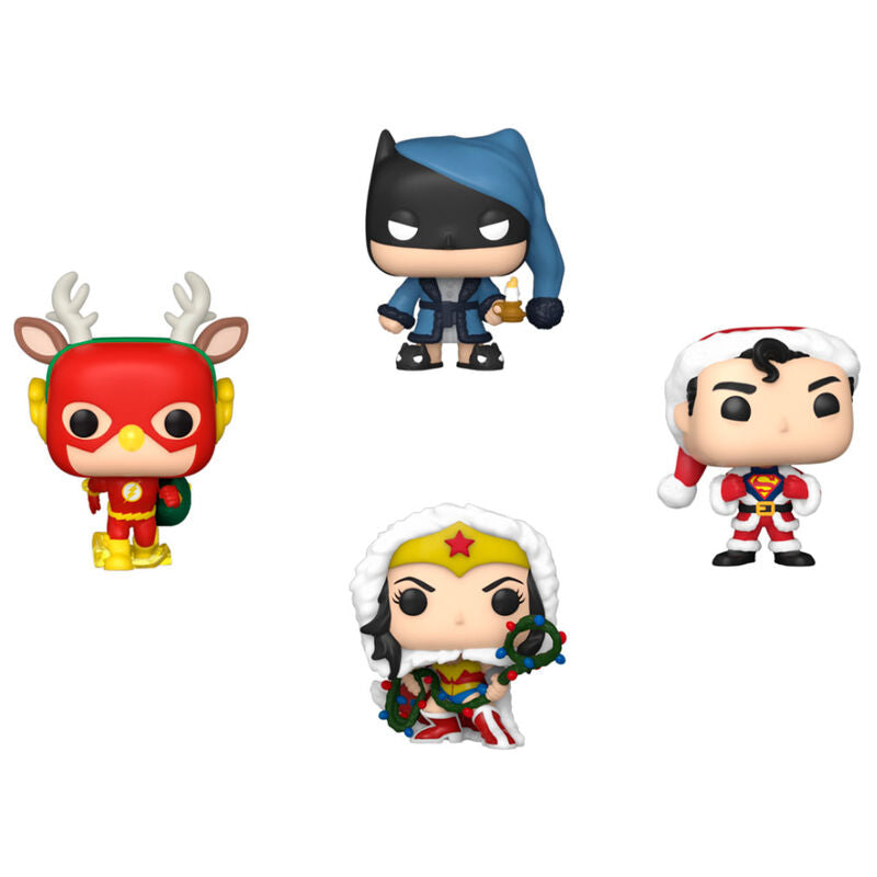 Tree with 4 figures Pocket POP DC Comics Happy Holidays