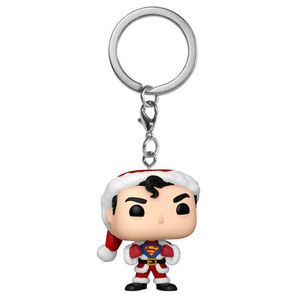 Portachiavi Pocket POP DC Comics Superman Esclusiva per le festività