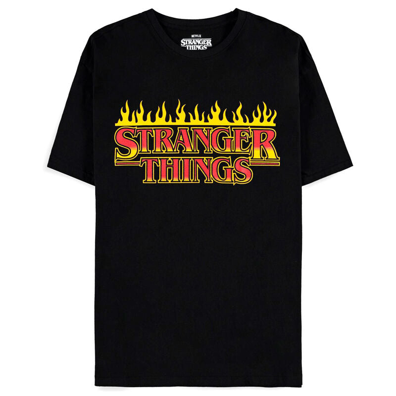 fire logo stranger things t shirt