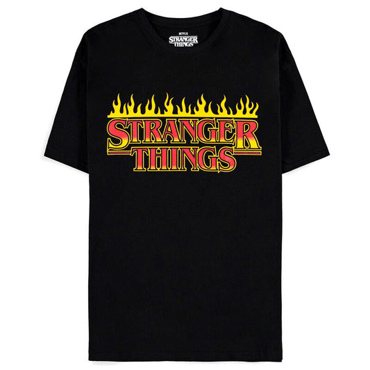 fire logo stranger things t shirt