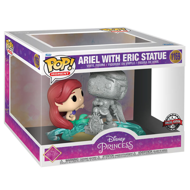 Figura POP de Disney Ultimate Princess de Ariel y Eric de La Sirenita y estatua exclusiva