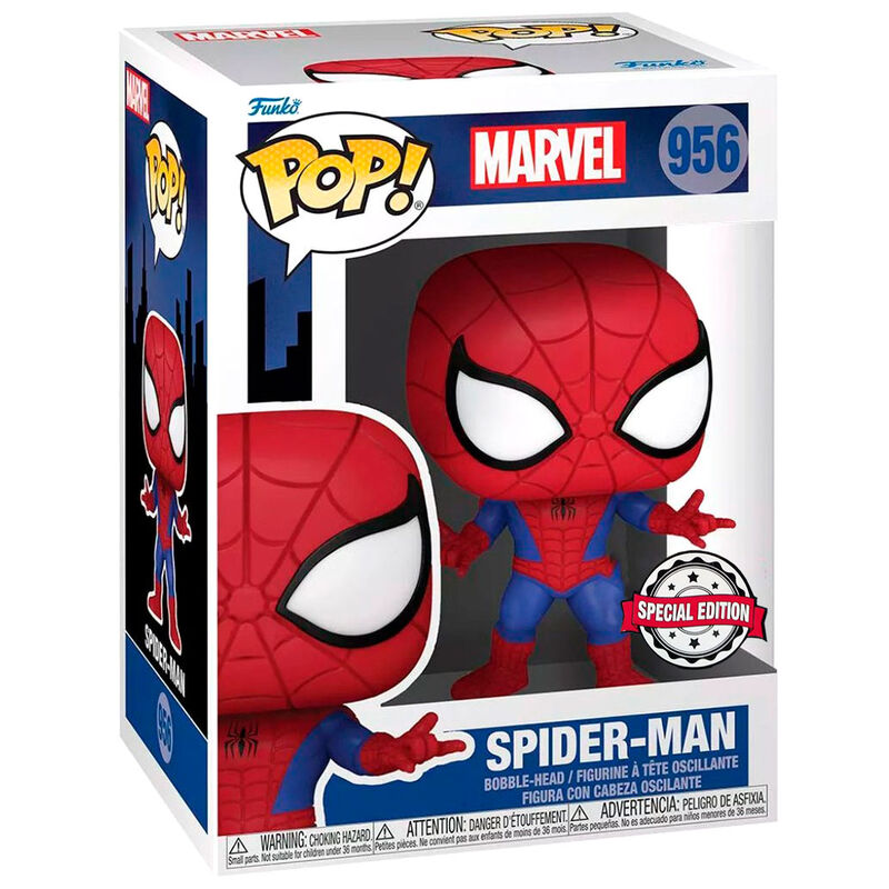 pop figure marvel spider man spiderman exclusive