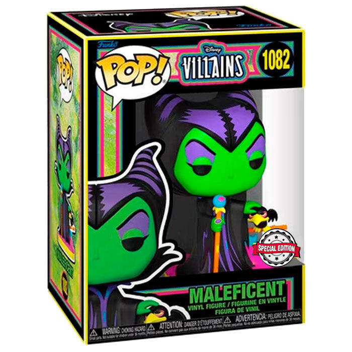 POP Figure Disney Villains Maleficent Black Light Exclusive