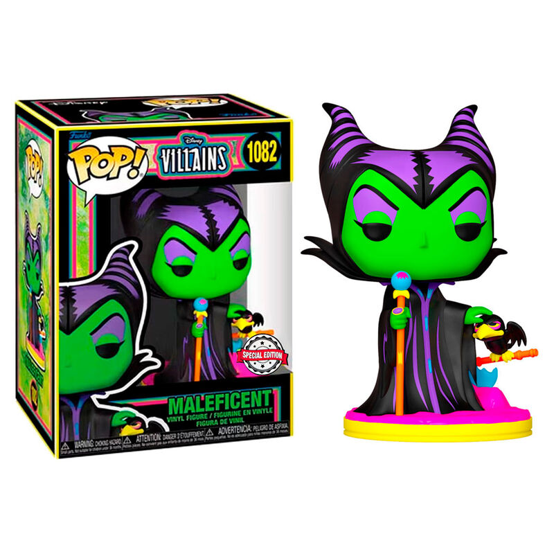 pop figure disney villains maleficent black light exclusive