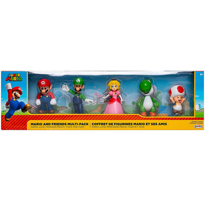 blister of 5 super mario nintendo figures 6cm