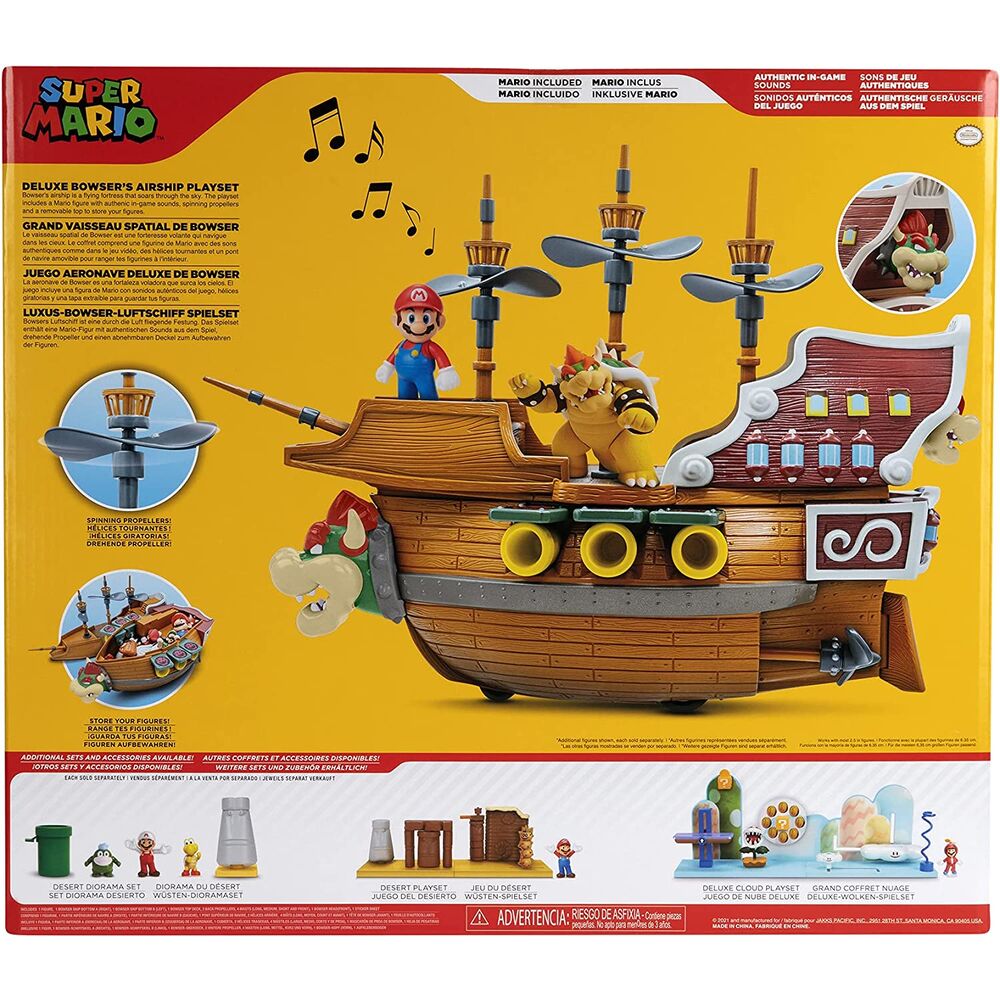 Zestaw Deluxe Bowser Aircraft Super Mario Nintendo