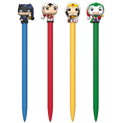 Toppers DC Comics Holiday Super Heroes Pen Assortment