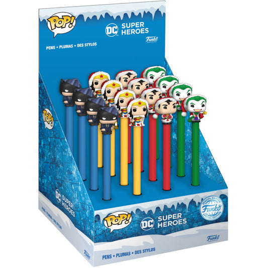 Toppers DC Comics Holiday Super Heroes Pen Assortment