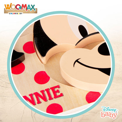 Quebra-cabeça de madeira da Minnie Mouse