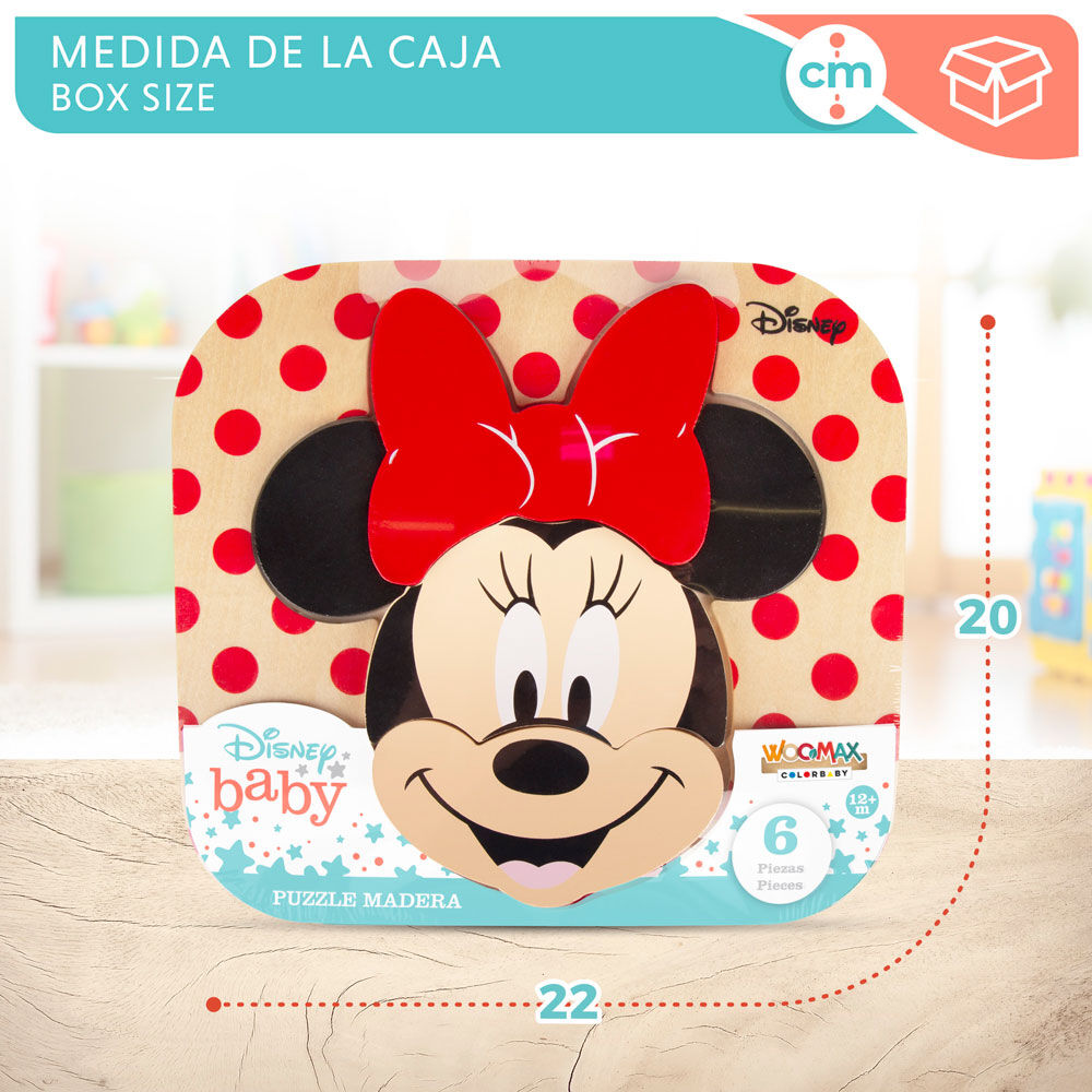 Quebra-cabeça de madeira da Minnie Mouse