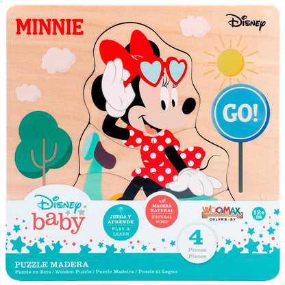 Quebra-cabeça de madeira sortido do Mickey e da Minnie da Disney