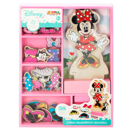 Magnetic wooden game Minnie Disney dresses